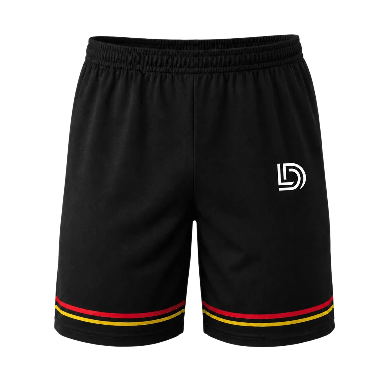 TCSH005 CEPA Performance Sports Shorts - Black / Red / G Yellow image